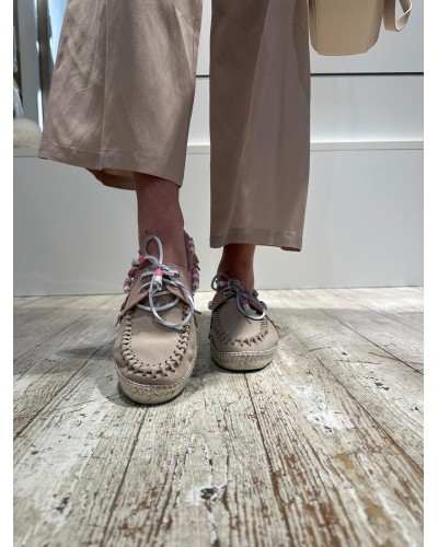 Scarpa Nautico Frange Bicolor LAGOA