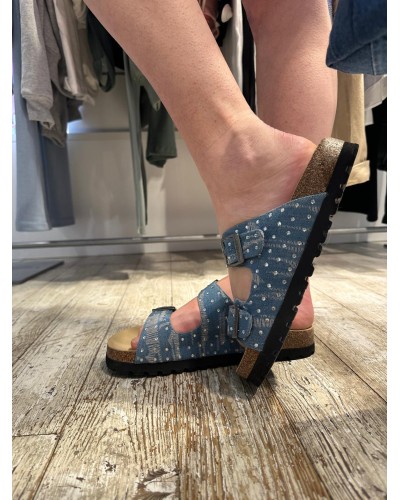 Sandalo in denim GAELLE PARIS