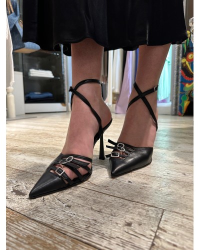 Sandalo in Nappa Nero PETITE CHERI