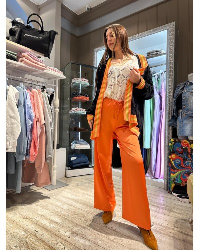 Pantalone Dritto in Raso GAELLE PARIS