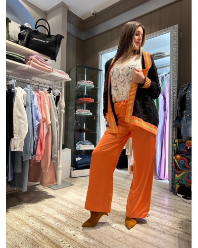 Pantalone Dritto in Raso GAELLE PARIS