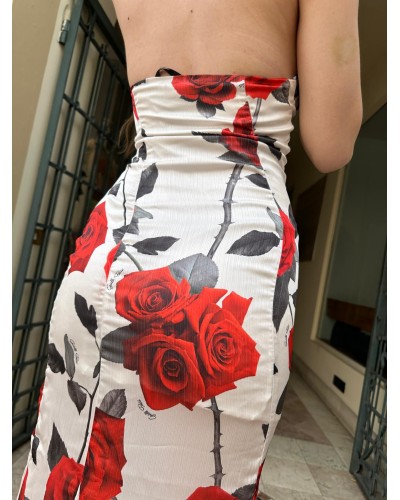 Abito Lungo con Rose GAELLE PARIS