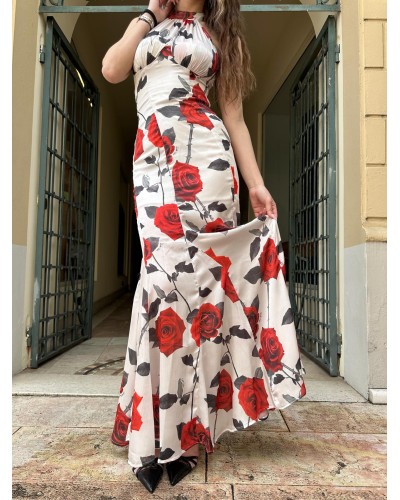 Abito Lungo con Rose GAELLE PARIS