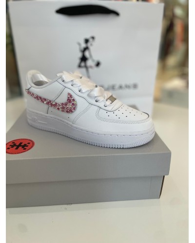 Nike Force 1 Cristalli Rosa NIKE