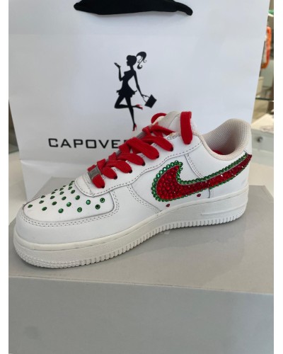 Nike Air Force 1Cristalli Rossi NIKE