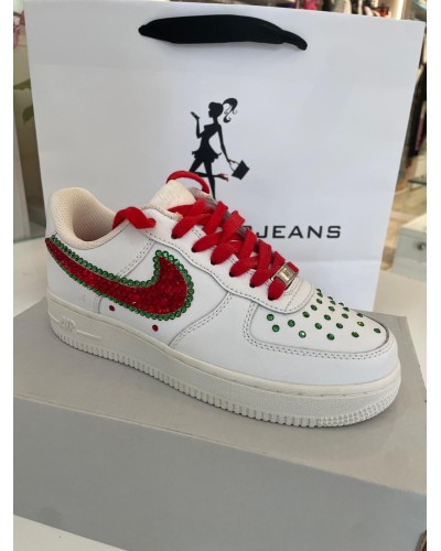 Nike Air Force 1Cristalli Rossi NIKE