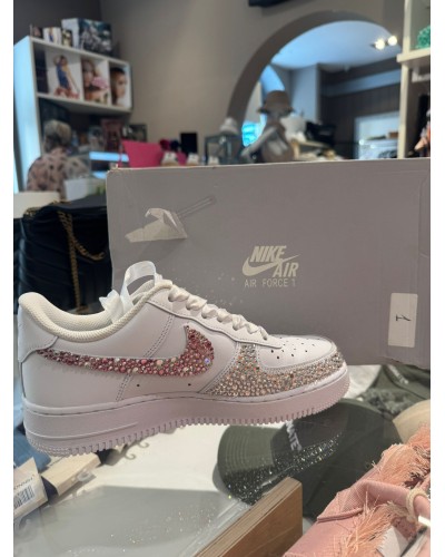 NIKE AIR FORCE 1 cristalli rosa