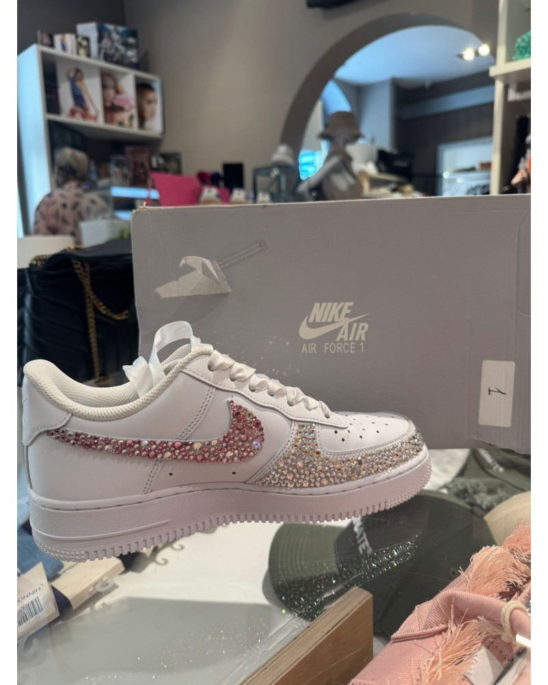 NIKE AIR FORCE 1 cristalli rosa