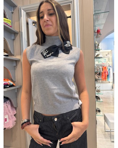 Maglia Dolcevita Smanicata Nasso RELISH