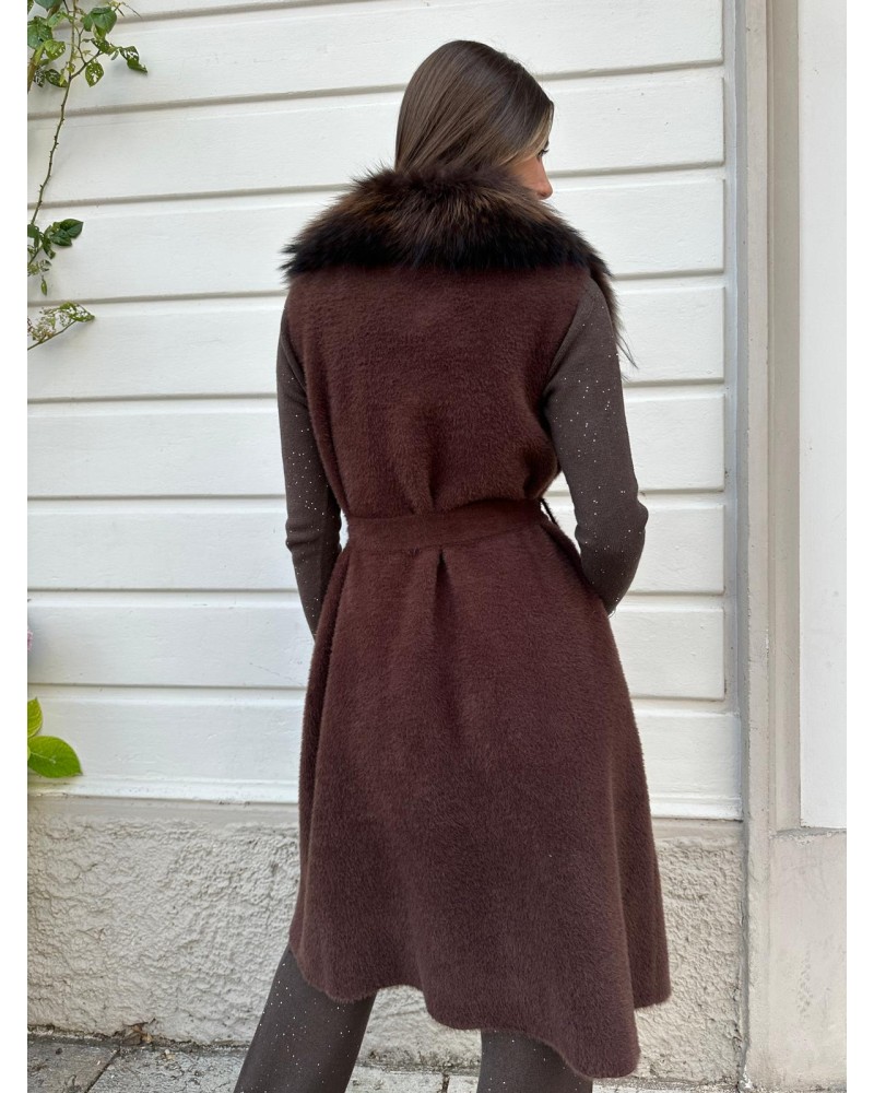 Gilet Cashmere e Volpe REGINA