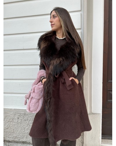 Gilet Cashmere e Volpe REGINA