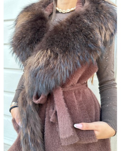 Gilet Cashmere e Volpe REGINA