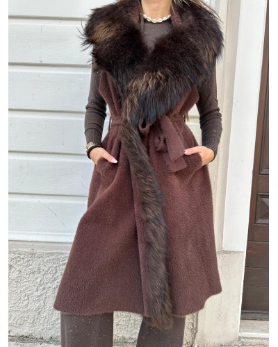 Gilet Cashmere e Volpe REGINA