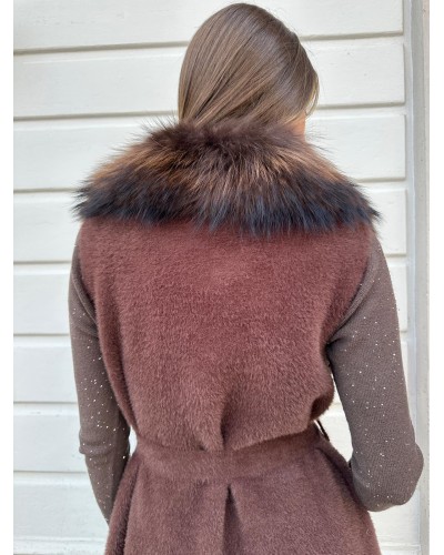 Gilet Cashmere e Volpe REGINA