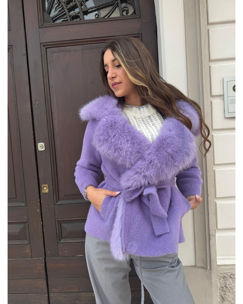 Cappotto Corto con Ecovolpe REGINA