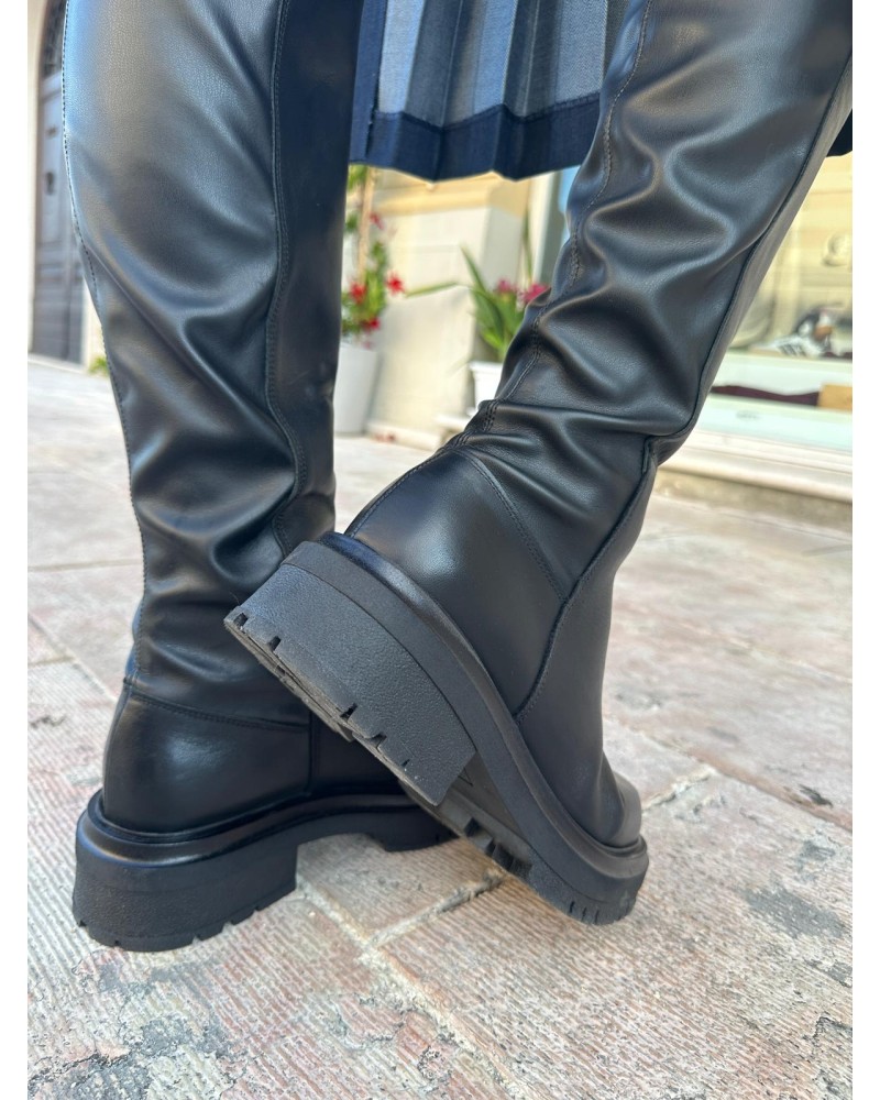 Stivale Alto Vitello e Nappa PETITE CHERI