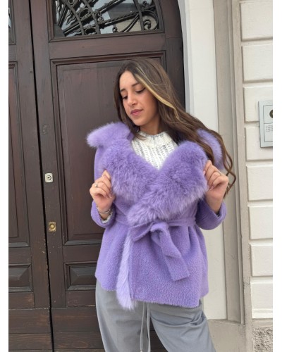 Cappotto Corto con Ecovolpe REGINA