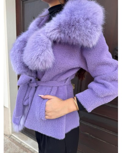 Cappotto Corto con Ecovolpe REGINA