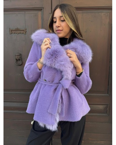 Cappotto Corto con Ecovolpe REGINA