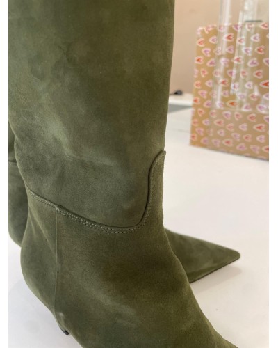 Stivale Camoscio Oliva PETITE CHERI