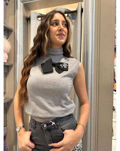 Maglia Dolcevita Smanicata Nasso RELISH