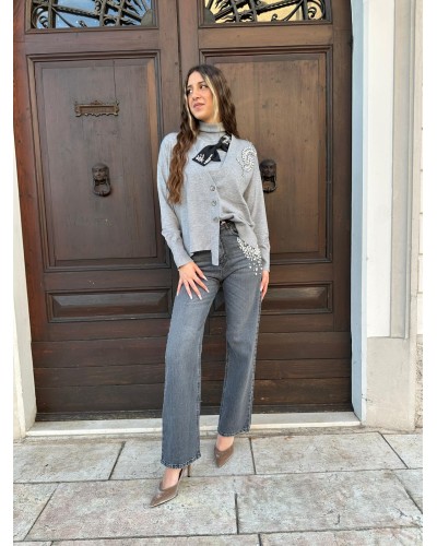 Maglia Dolcevita Smanicata Nasso RELISH