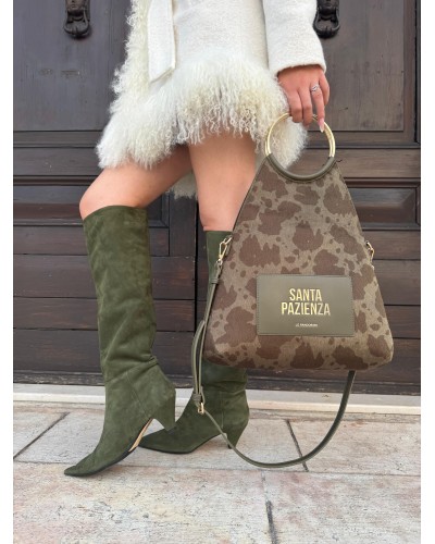 Stivale Camoscio Oliva PETITE CHERI