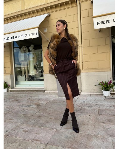 Gonna Longuette Goldie MAR DE MARGARITAS