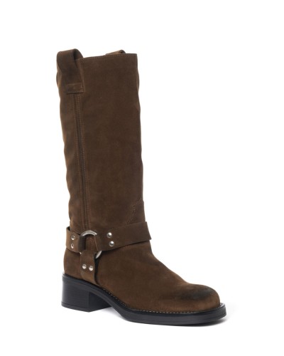 Stivale Biker Blackpool Camoscio GISEL MOIRE'