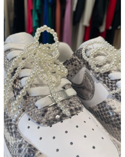 Sneakers Nike Air Force 1 Pitone Argento NIKE