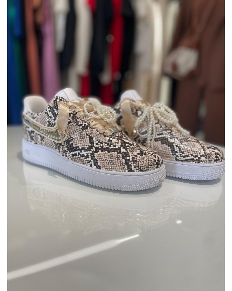 Sneakers Nike Air Force 1 Pitone Oro NIKE