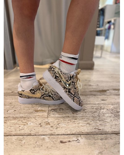 Sneakers Nike Air Force 1 Pitone Oro NIKE