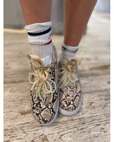 Sneakers Nike Air Force 1 Pitone Oro NIKE