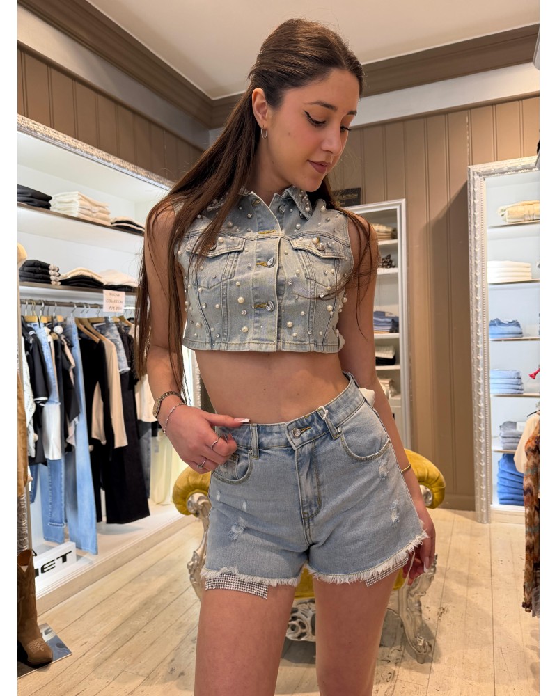 Shorts Jeans Brillantini MET