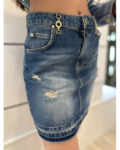 Gonna Corta Jeans GAELLE PARIS