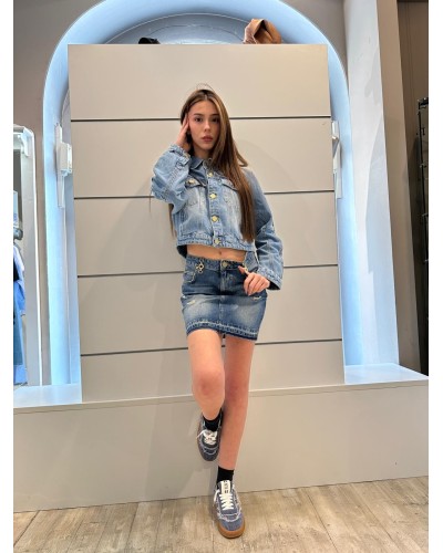 Gonna Corta Jeans GAELLE PARIS