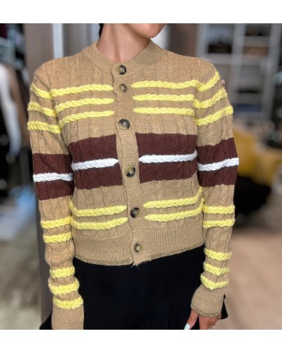 Maglia Cardigan Trecce GAELLE PARIS