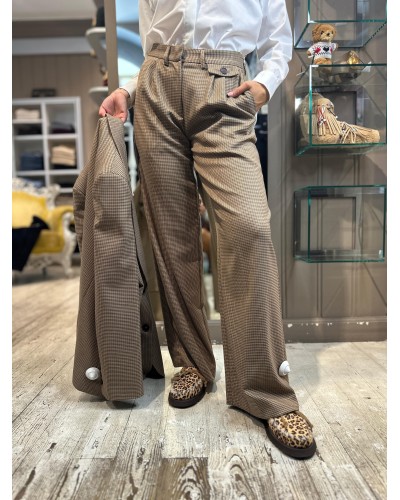Pantalone Pied de Poule MAR DE MARGARITAS