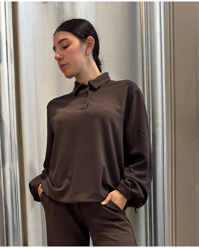 Felpa Polo in Viscosa HINNOMINATE
