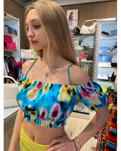 Top corto in popeline SHOP ART