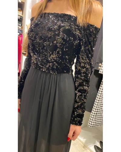 Abito Lungo con Pailettes GAELLE PARIS